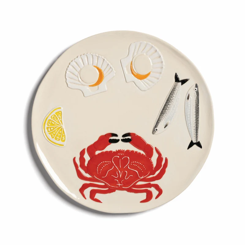 Servierplatte DE LA MER CRAB ø26,5 cm