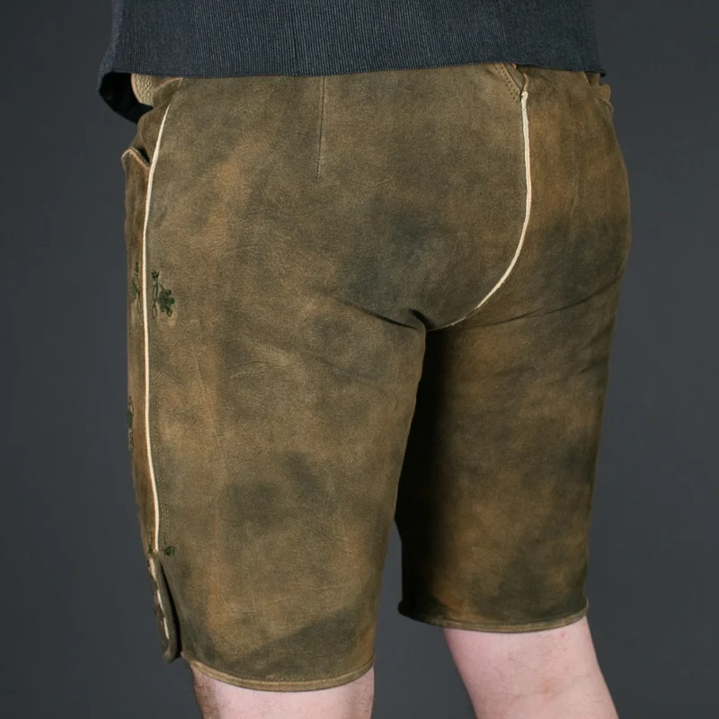 Datschi Trachten Lederhose Simmerl Braun Grün