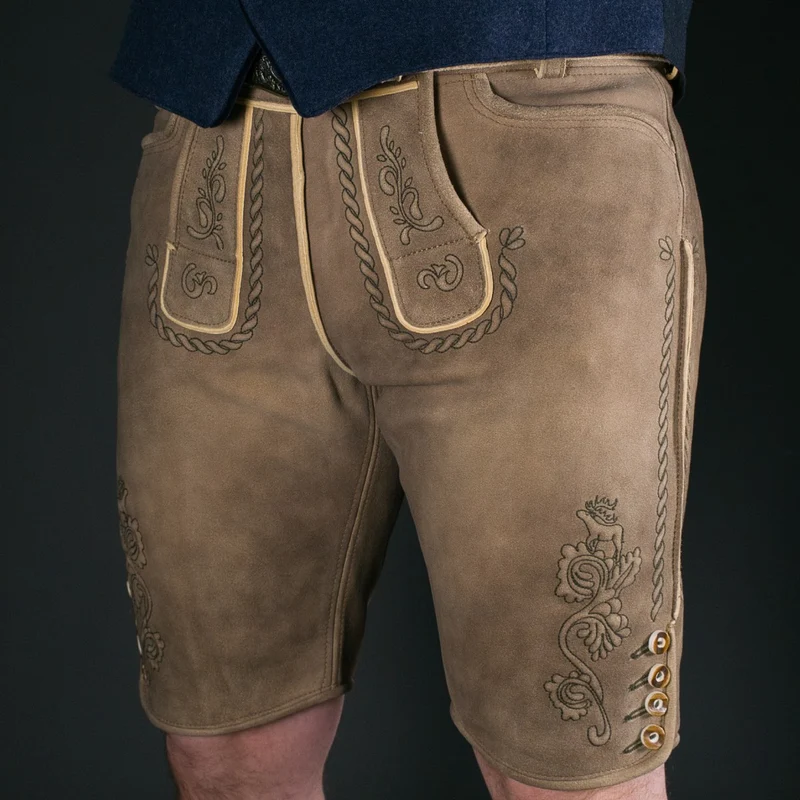 Datschi Trachten Lederhose Anton Sämisch Sand/Beige