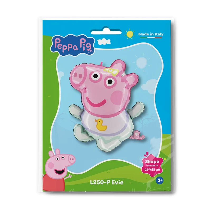 23" Shape Folienballon "Peppa Pig Evie" | 58 cm