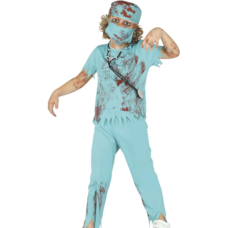 Halloween Kinderkostüm ""Zombie Chirurg" | 5-tlg.