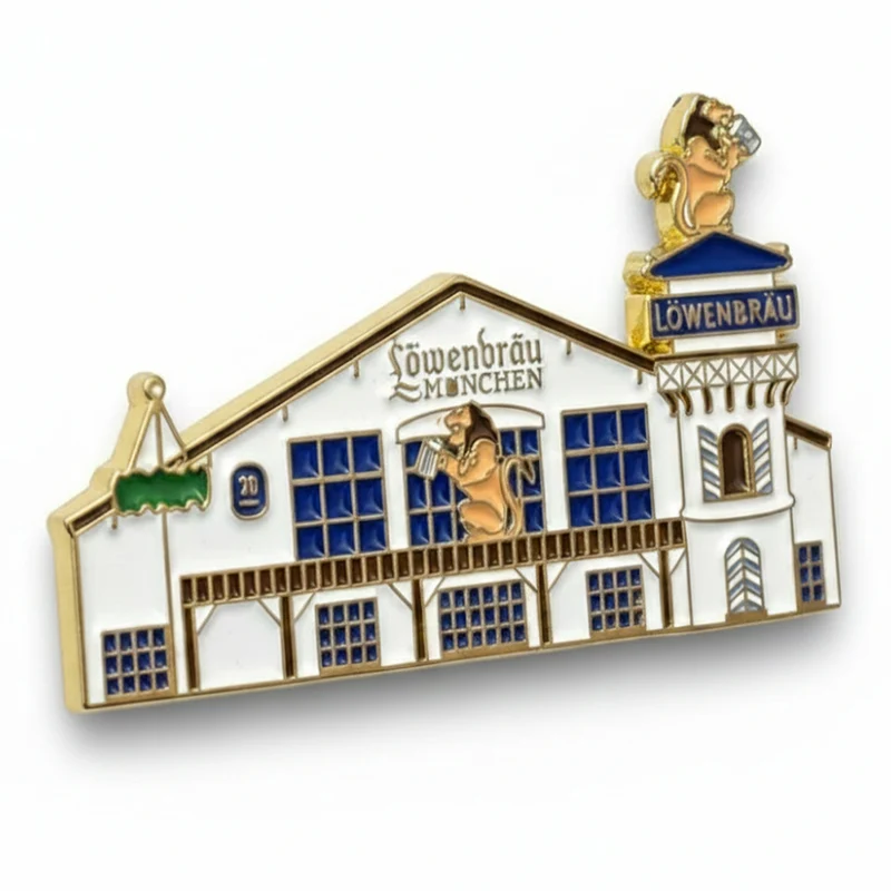 Anstecker Löwenbräu Festzelt Fassade