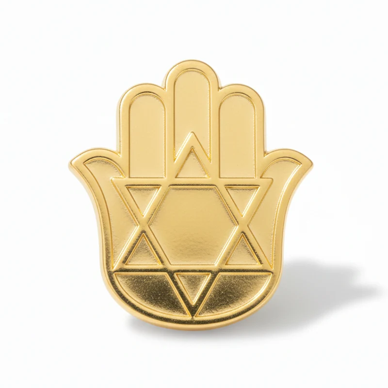 Anstecker Hamsa gold