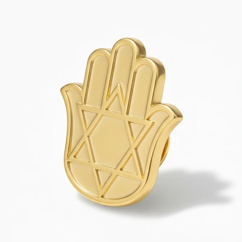 Anstecker Hamsa gold