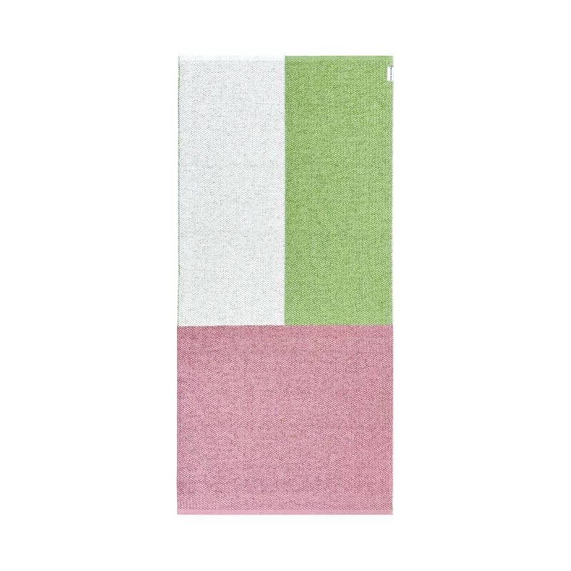 In- & Outdoor Teppich Color Block Kiwi Pink 70 × 150cm
