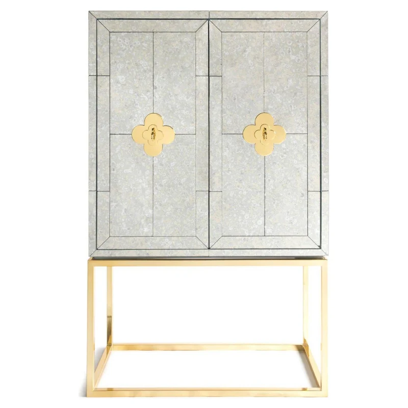 Barschrank DELPHINE silber