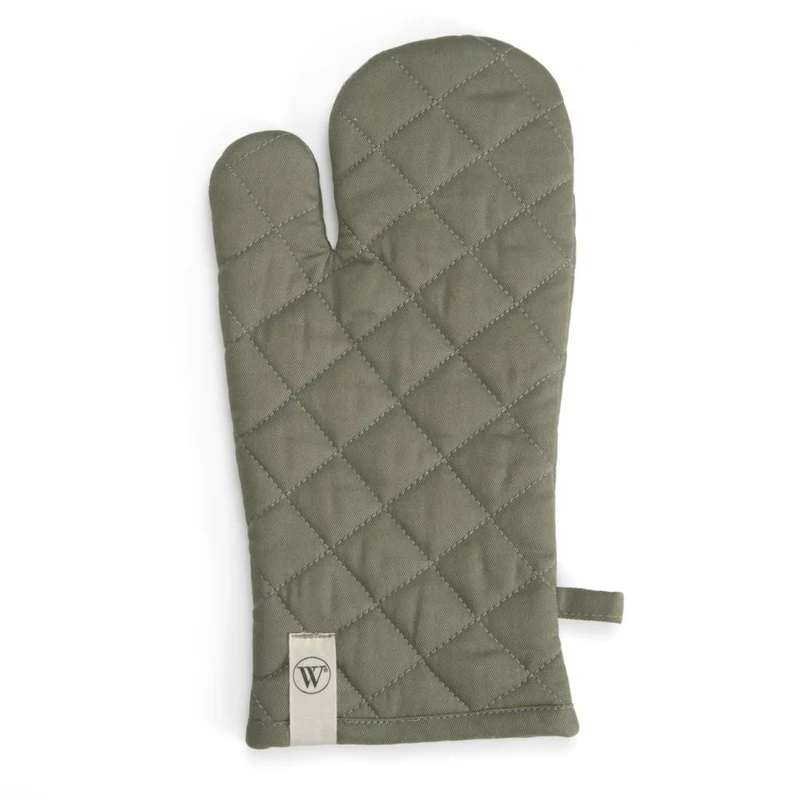Ofenhandschuh COOK WITH A SMILE armygreen 16x32 cm Baumwolle | Walra