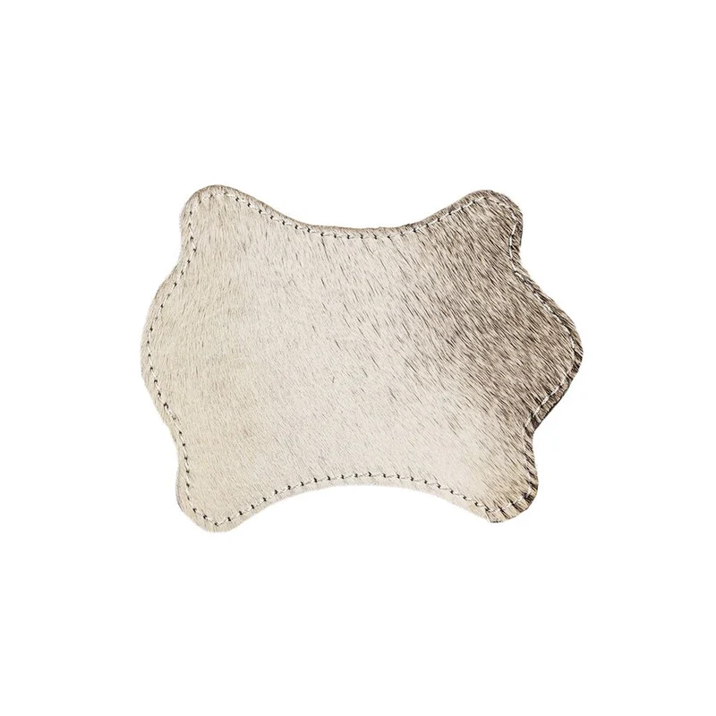 Untersetzer in Kuhfellform grau COW Glasuntersetzer 12x10 cm | Mars & More