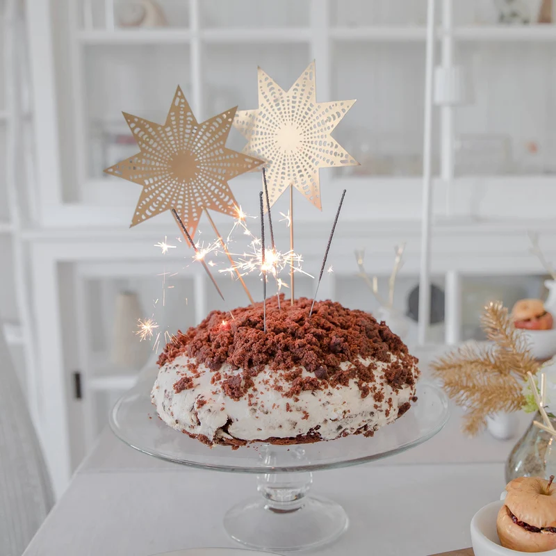 Stern für den Adventskranz / Dekostecker