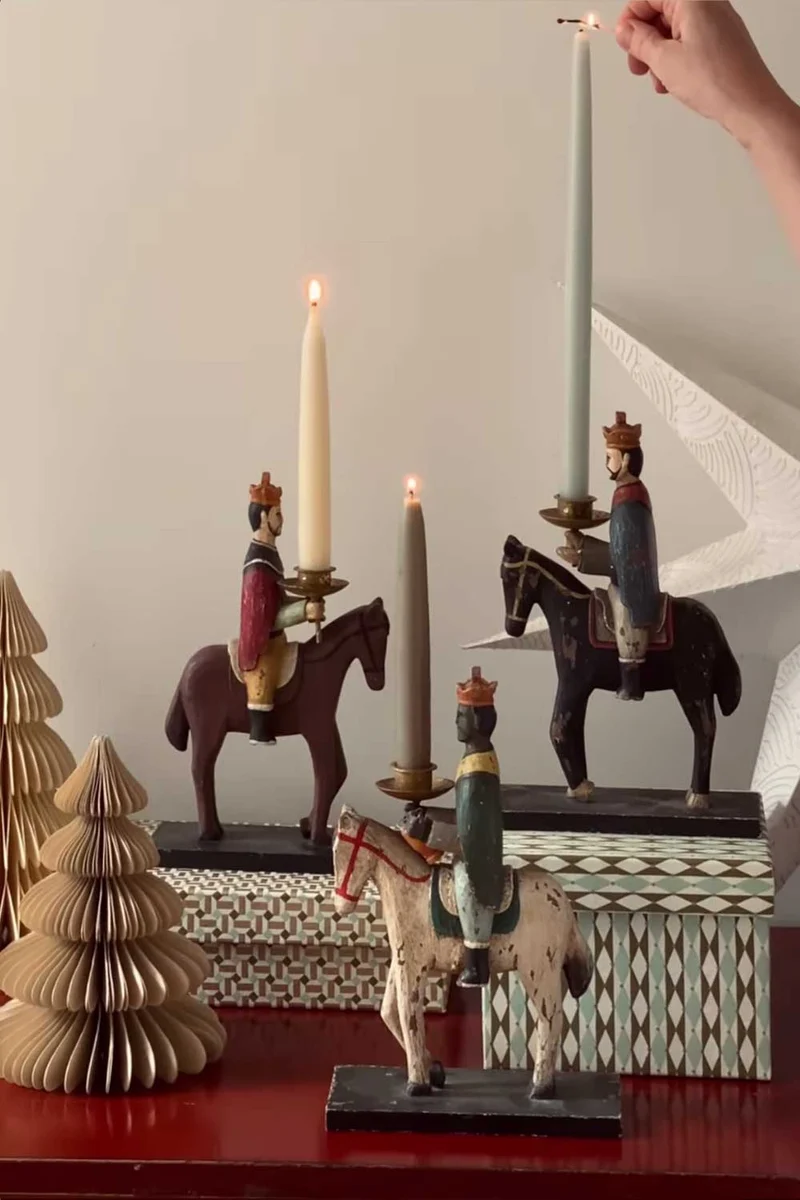Kerzenhalter "Heilige 3 Könige" 3er Set