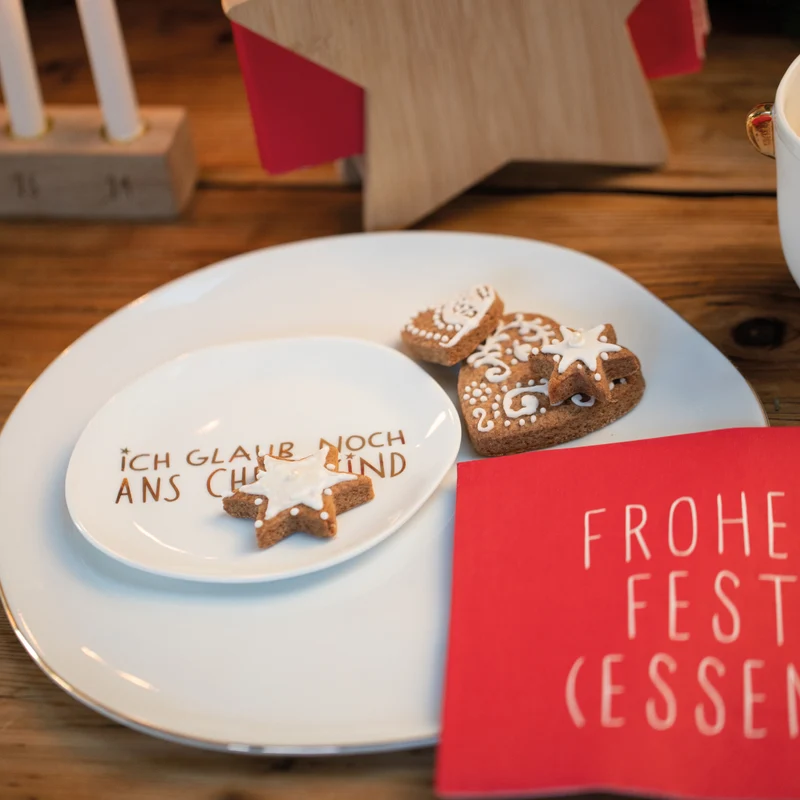 Räder Weihnachtsteller Ich glaub noch ans Christkind