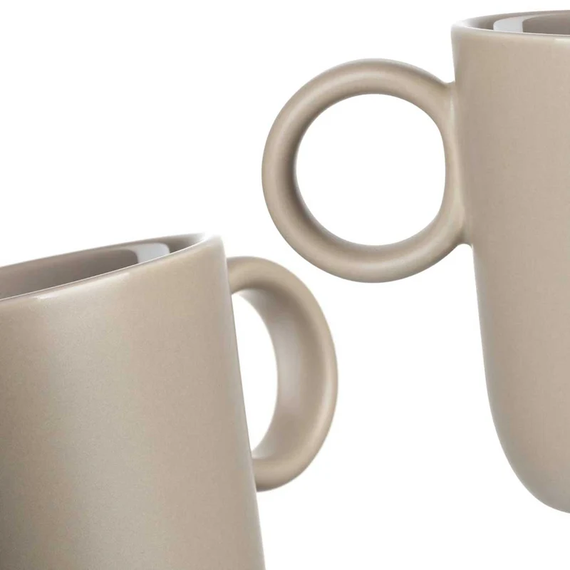 Keramiktasse ROMA 400 ml beige 6er-Set