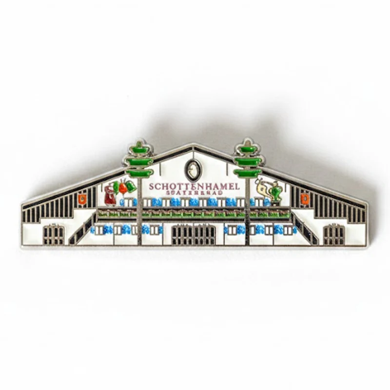 Anstecker Schottenhamel Festzelt Fassade