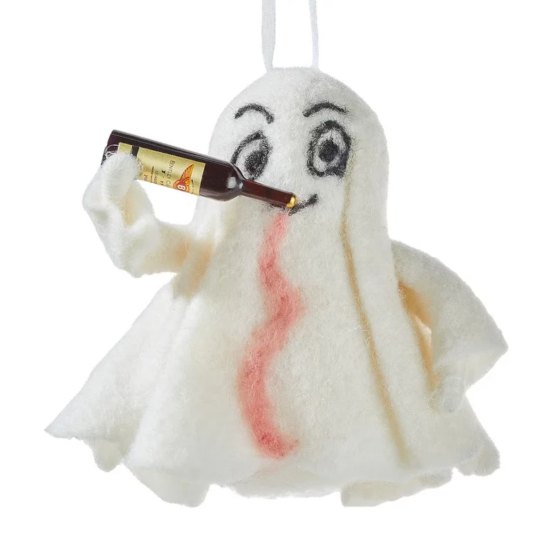 HANG ON Filz-Anhänger Geist mit Rotwein
