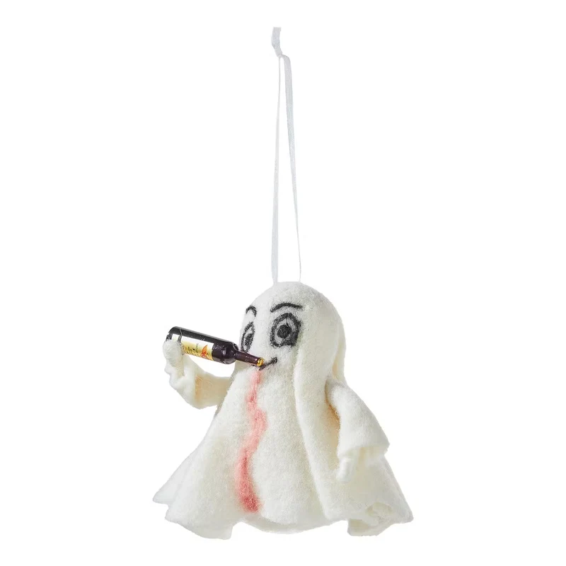HANG ON Filz-Anhänger Geist mit Rotwein