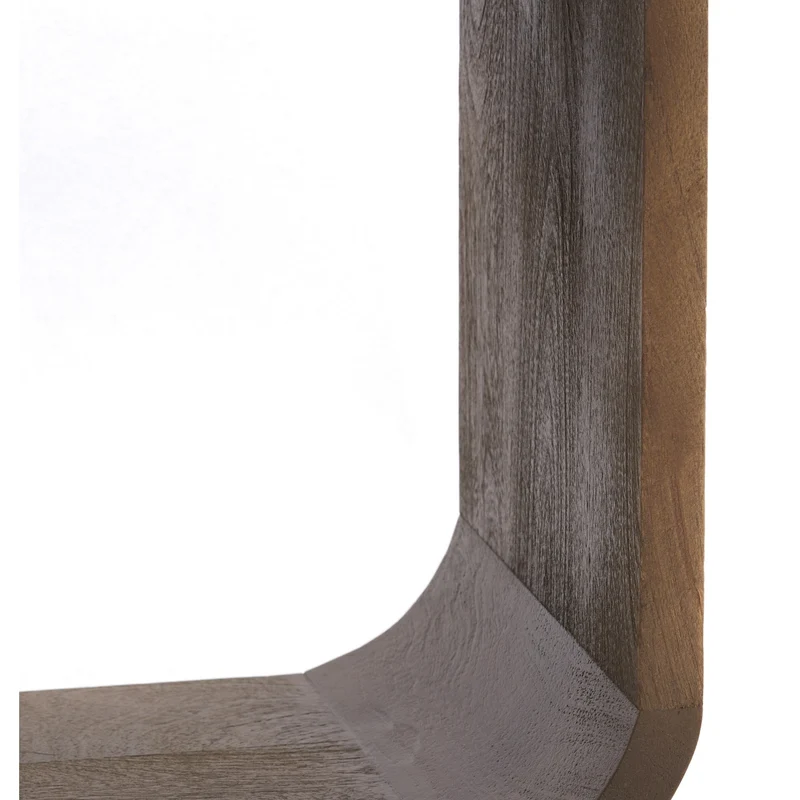 Sideboard LABARE grau-dunkelbraun 140x30x82cm