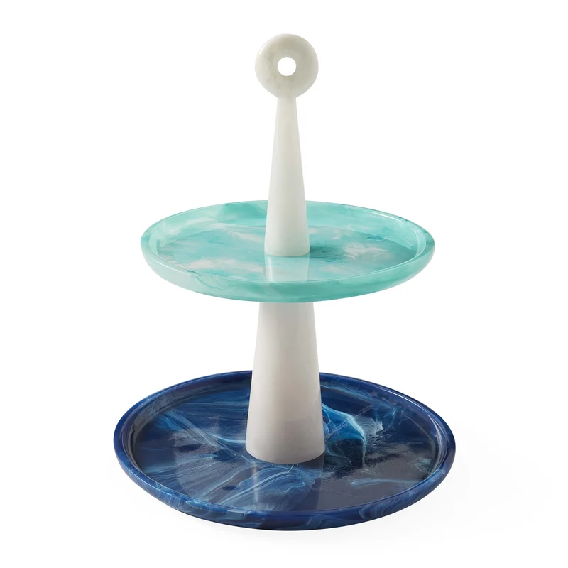 Etagere COMO TIERED blau