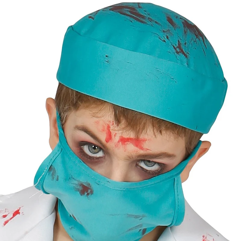 Halloween Kinderkostüm ""Skelett Zombie Chirurg" | 5-tlg.