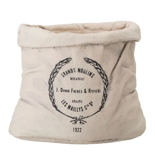 Bloomingville Topf CORTNEY Deko-Blumentopf | 23x23 cm | Beton | Shabby Stil