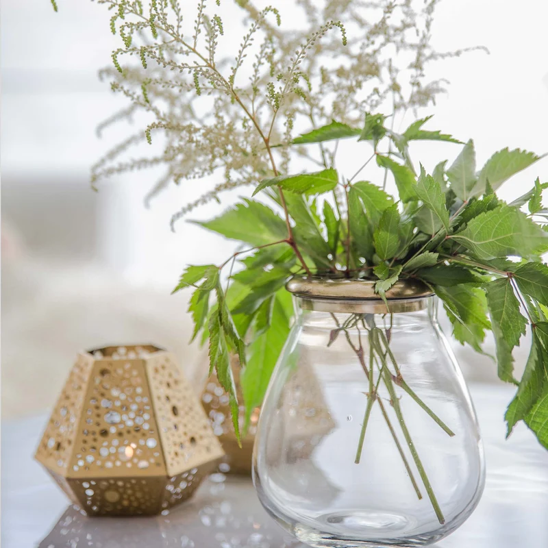 Vase mit goldenem Rand "Provence"
