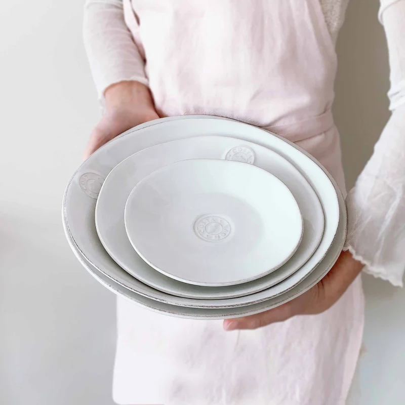 Frühstücksteller, 21 cm in Weiß "Porto" 6er Set