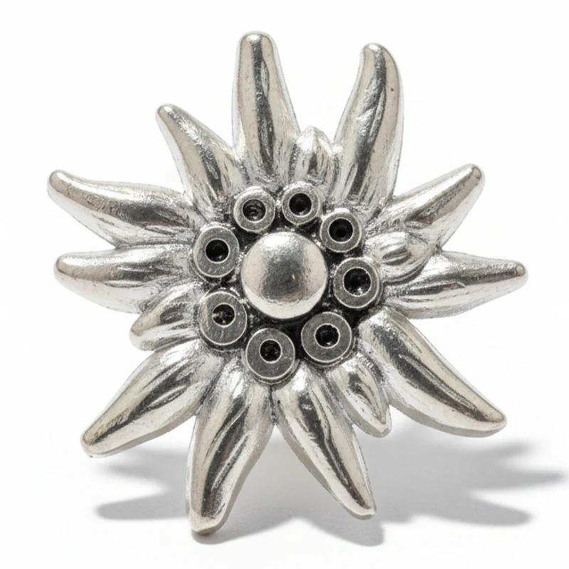 Anstecker Edelweiss silber Groß