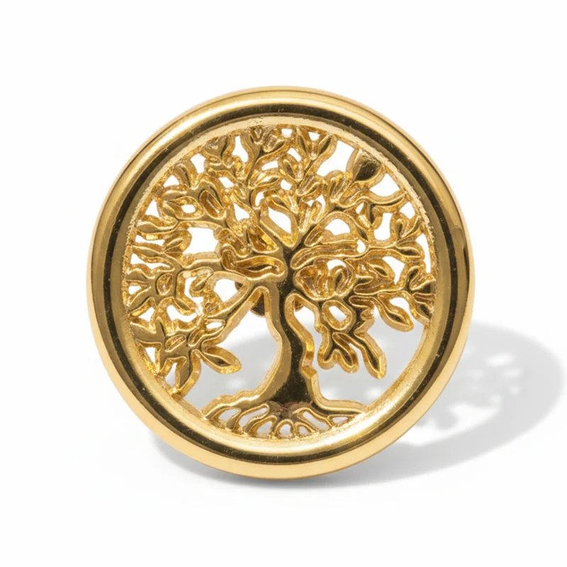 Anstecker Lebensbaum gold
