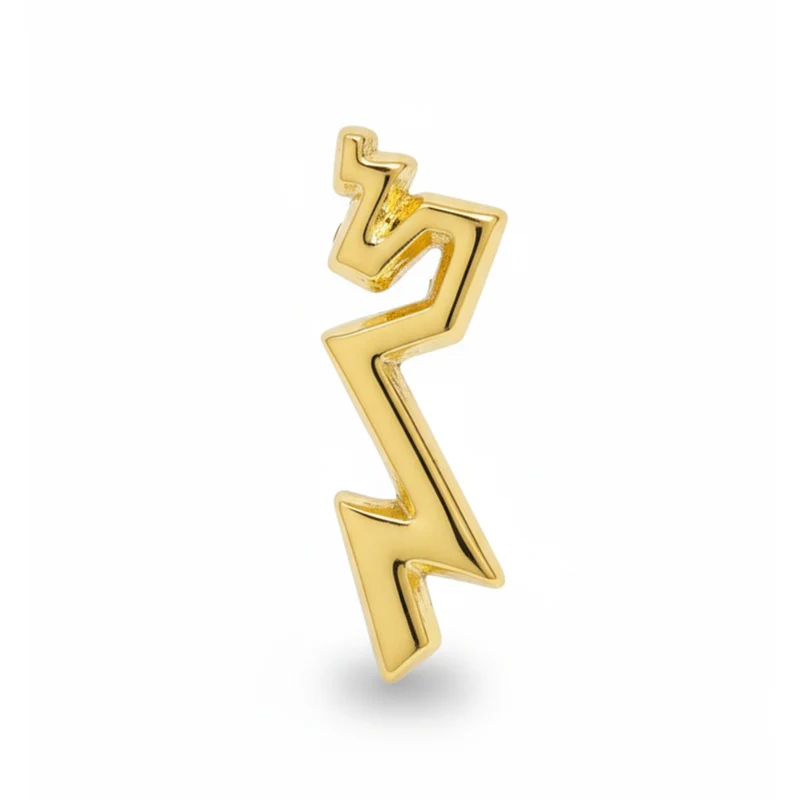 Anstecker ZickZack gold