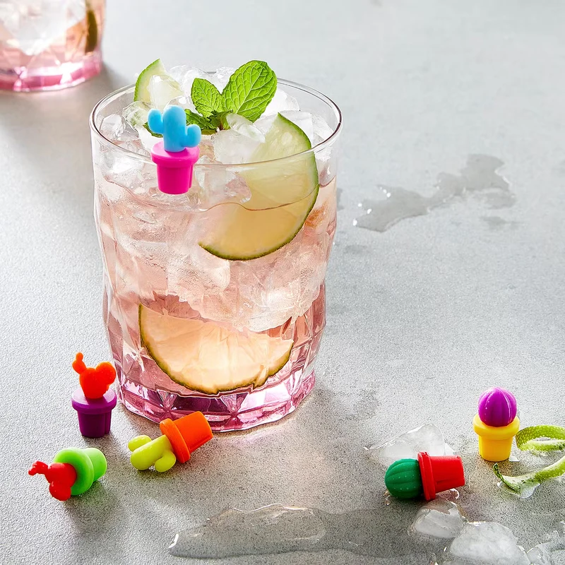 MY DRINK Glasmarker Kaktus 6er-Set