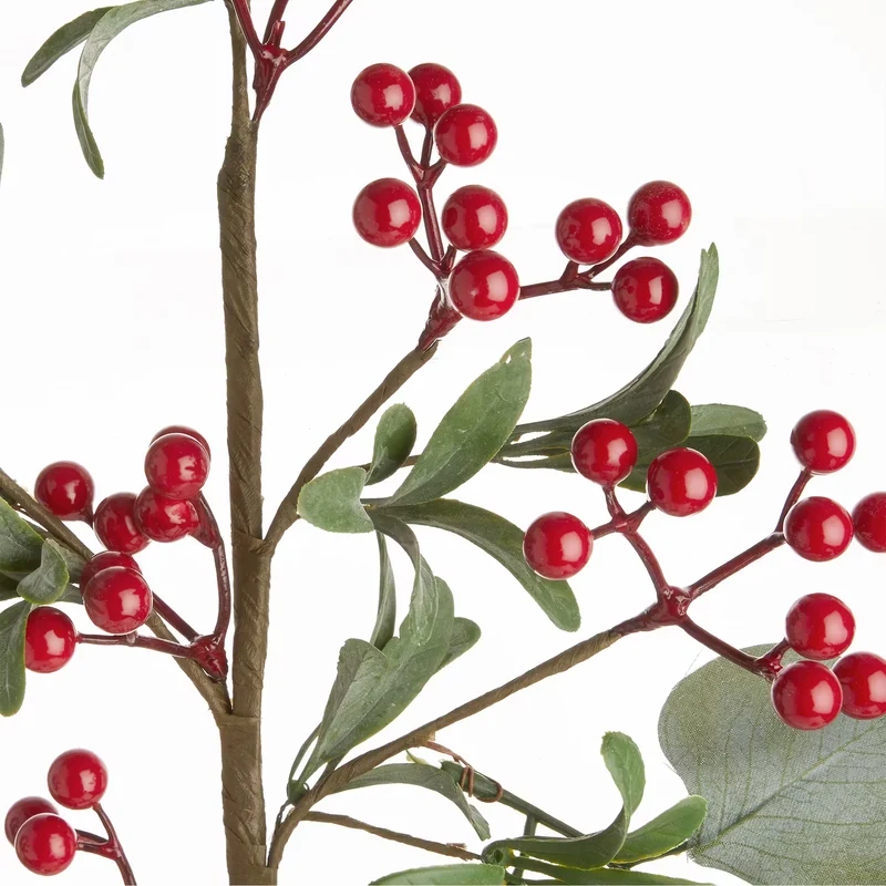 FLORISTA Kunstzweig Beeren & Eukalyptus