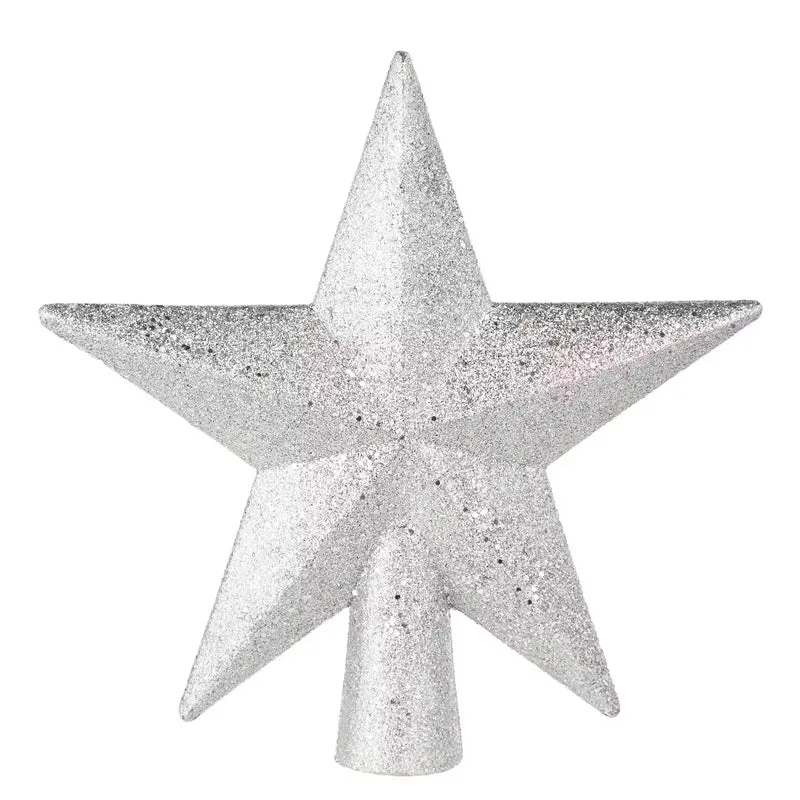 X-MAS Baumspitze Stern Glitter