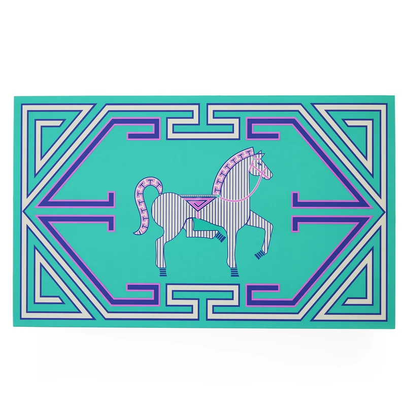 Backgammon Set LABYRINTH blau