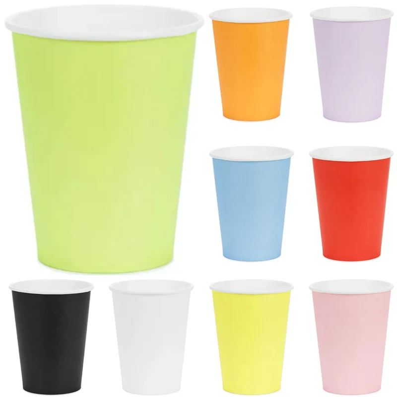 Pappbecher 250ml/6 Stk. | Unifarben