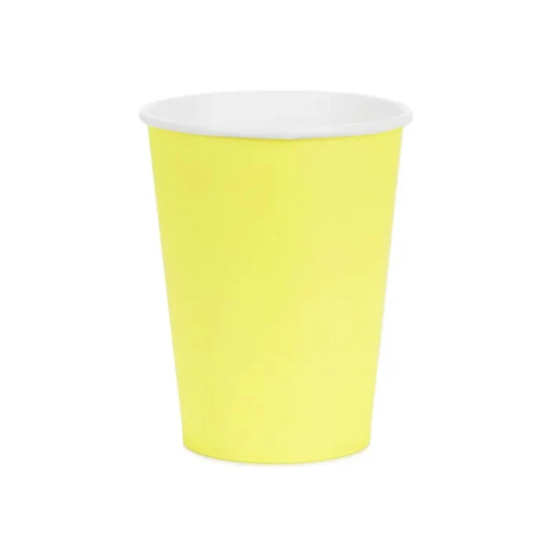 Pappbecher 250ml/6 Stk. | Unifarben