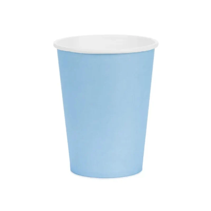 Pappbecher 250ml/6 Stk. | Unifarben
