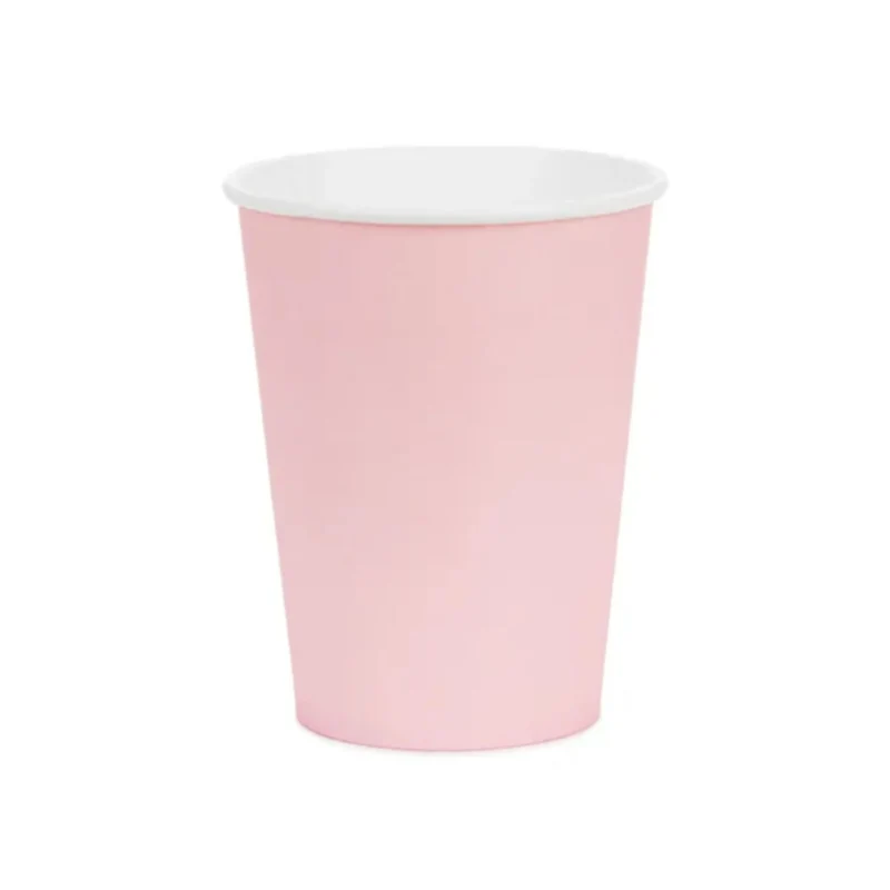 Pappbecher 250ml/6 Stk. | Unifarben