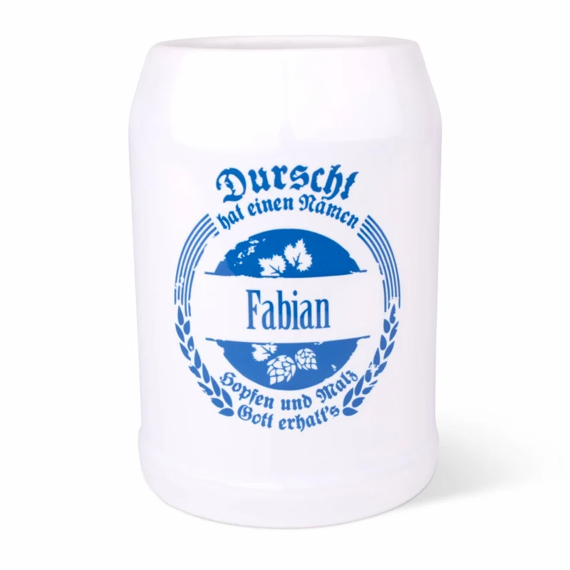 Bierkrug "Durscht" mit Wunschname