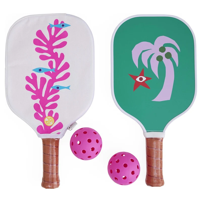 Design-Pickleball Set PLAYA pink/grün