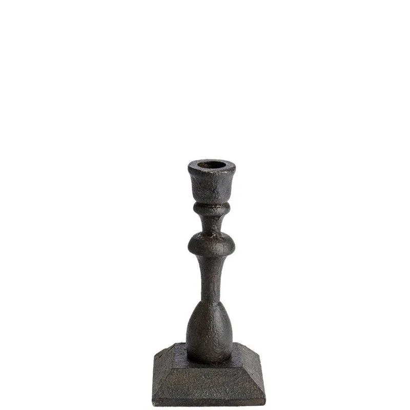 Kerzenhalter NOAH Kerzenständer Gusseisen schwarz 17 cm | Vintage Look | Affari of Sweden