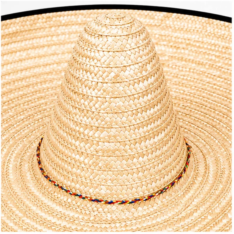 Mexikaner Sombrero mit Troddeln - Ø 60 cm | Natur