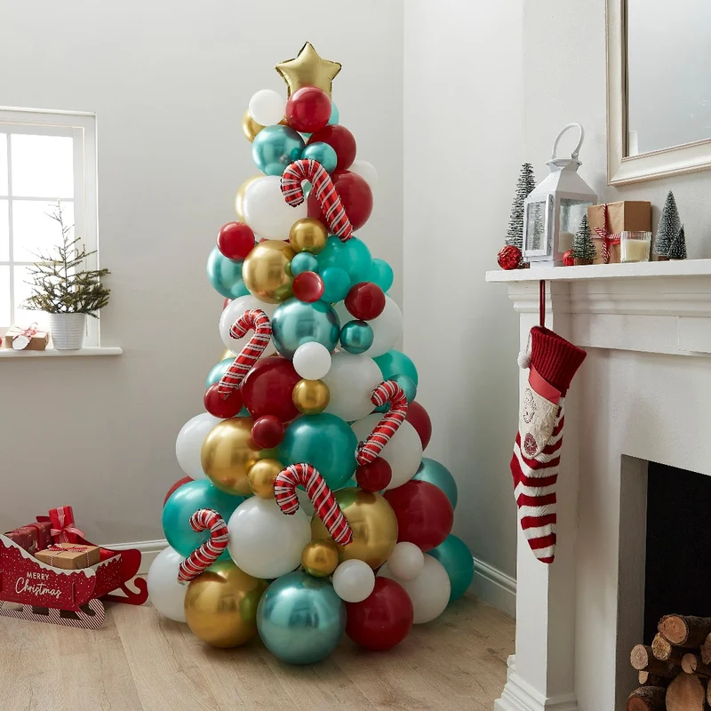 Ballon Set Weihnachtsbaum klassisch