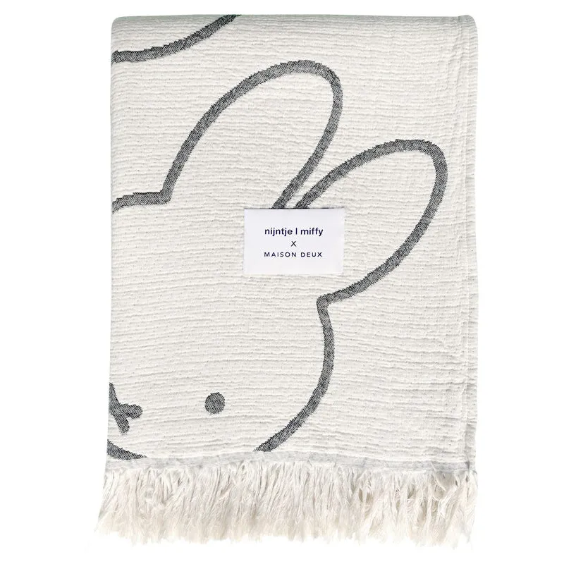 Baumwoll-Decke Miffy Weiß