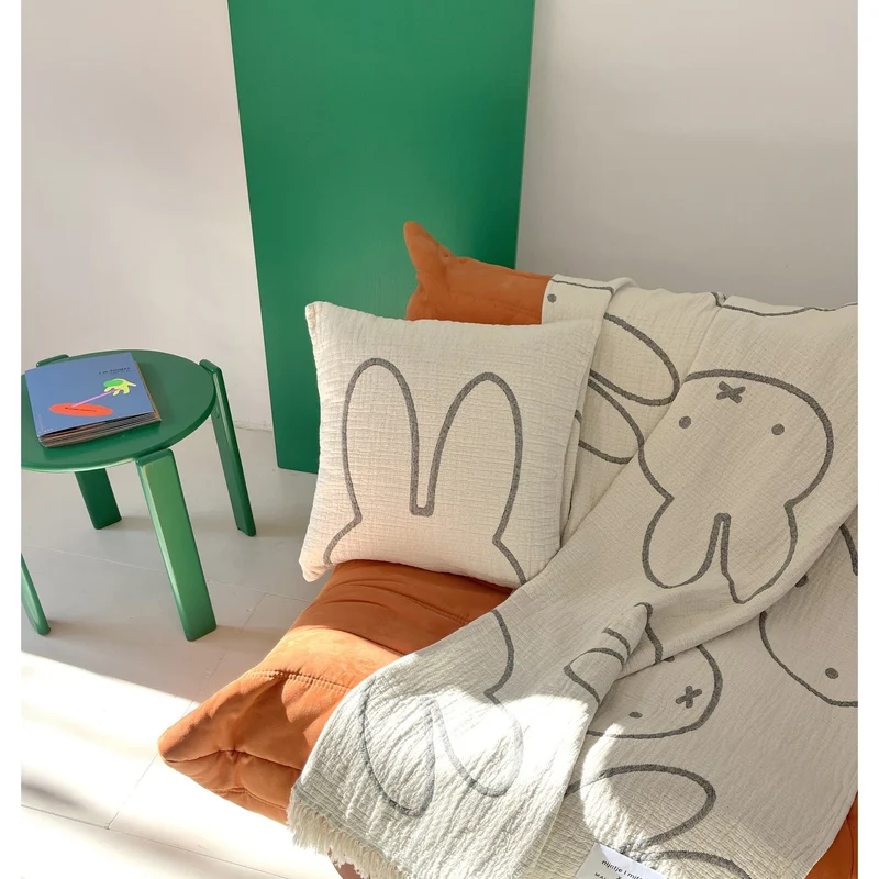 Baumwoll-Decke Miffy Weiß