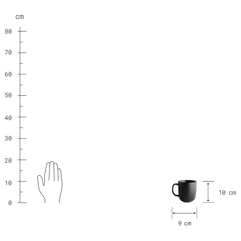 CASA NOVA Tasse mit Henkel