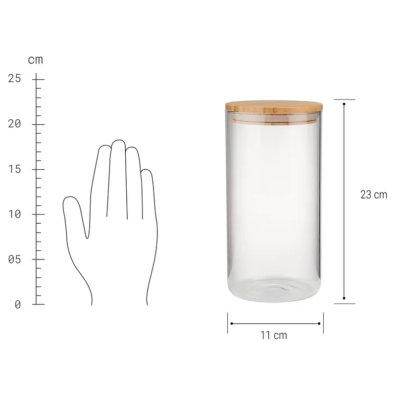 Vorratsglas WOODLOCK 4er-Set