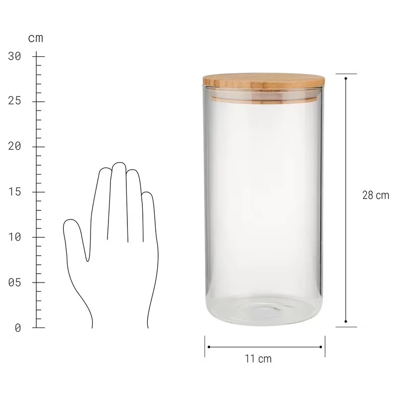 Vorratsglas WOODLOCK 4er-Set