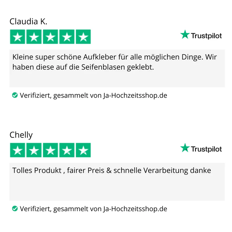 Personalisierte Aufkleber für Seifenblasen (60 Stück)
