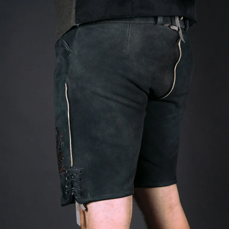 Datschi Trachten Lederhose Pius Kohle Grau