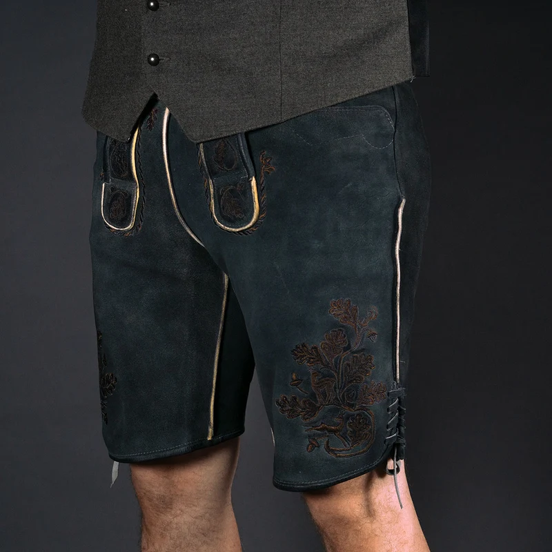 Datschi Trachten Lederhose Pius Kohle Grau