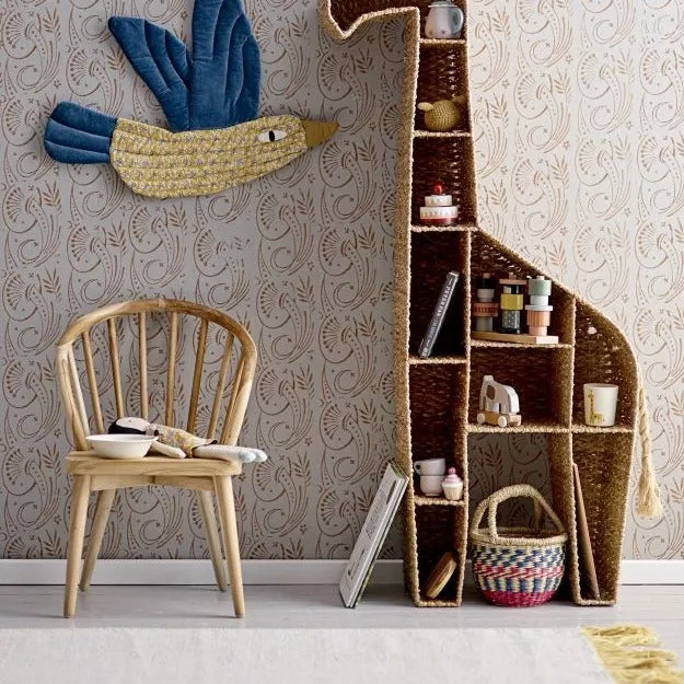 Bloomingville Teppich LISBETH gelb und grau Teppichläufer | 240x70 cm | Baumwolle